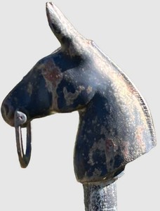Vintage Cast Iron Horse Hitching Post Head