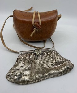 Vintage Wood & Whiting Davis Mesh Purses Mixed Lot - 5.5 X 5 X 3 in