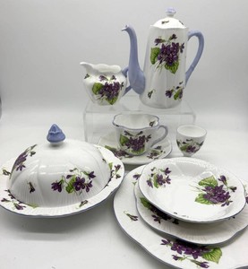 Shelley Violet 13821 Fine Bone China Tea Service Set