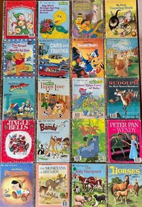 Vintage Little Golden Books Including the Littlest Christmas Elf (Lot of 20)