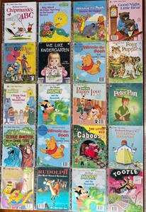 Vintage Little Golden Books Including Chipmunks ABC (Lot of 20)