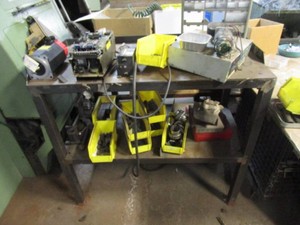 Steel Table 48x24x42 & Misc Items