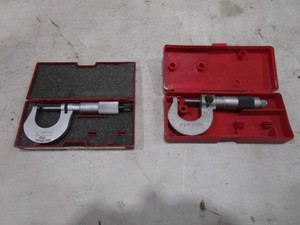 (2) Starrett 0-1 Micrometers