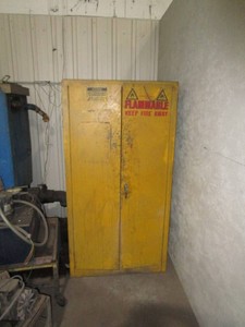 Flammable Storage Cabinet & Contents