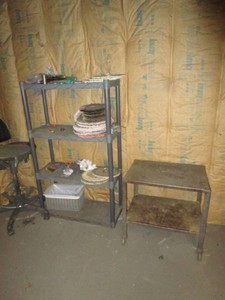 Rack, Buffing Wheels, Small Cart