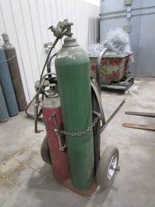 Torch Cart, Hoses & Regulators (tanks not included)