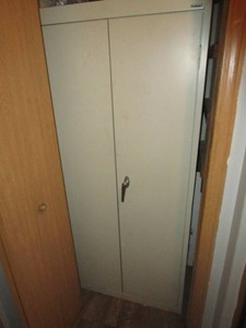 Metal 2 Door Cabinet 30x15x66