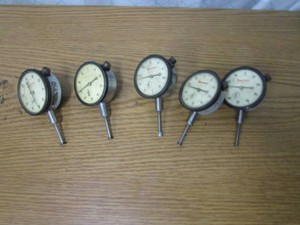 (5) Starrett Dial Indicators