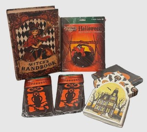A - Witches Handbook Box, Napkins, Rustic Centerpiece and More
