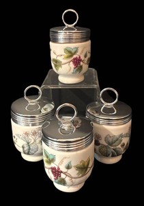 A - Set of 4 Vintage Royal Worcester Egg Coddlers