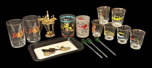 A - Vintage Leinenkugels Glasses, Shot Glasses, Sword Cocktail Picks and More