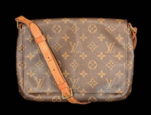 B - Vintage Louis Vuitton Monogram Musette Tango Crossbody Purse