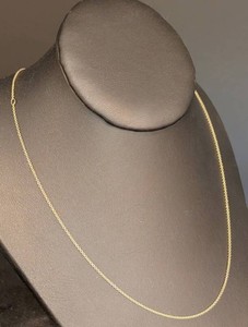 C - Gold Chain - 14K Yellow Gold 18in