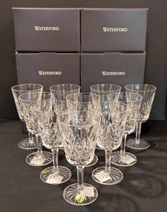 B - Crystal Goblets - Waterford Lismore 10-Piece Set