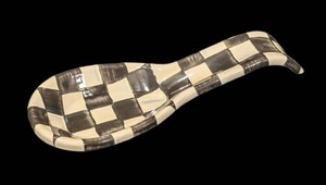 B - MacKenzie-Childs Courtly Check Enamel Spoon Rest
