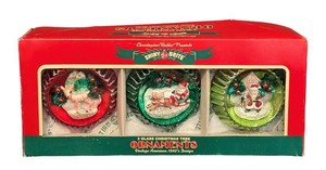 A - Christmas Ornaments - Christopher Radko Shiny Brite Set (Lot of 3)