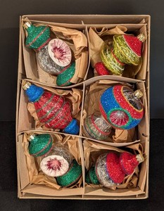 A - Mouth-Blown Glass Christmas Ornaments - Kurt Adler Set of 6