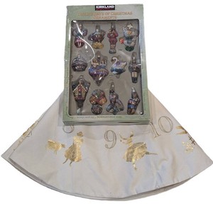 A - Kirkland 12 Days Of Christmas Ornaments & Tree Skirt