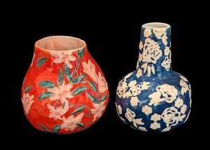 C - Ceramic Vases - Leah Reena Goren Pair