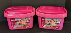 A - LEGO Building Brick Bins 5585 216-Piece (Lot of 2)