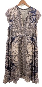 B - Womens Dress - Johnny Was Blue Botanical Paisley Size Large