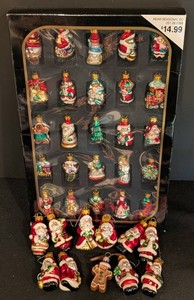 B - Miniature Glass Christmas Ornaments Mixed Lot