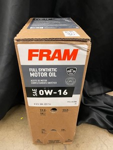 FRAM 6 Gallons Full Synthetic Motor Oil SAE 0W-16