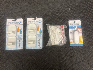 Spray Bottle Hooks & Handheld Bag Sealer Mixed Lot