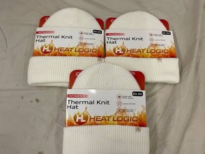 HeatLogic Womens Thermal Knit Hats - One Size (Lot of 3)