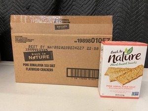 FL 3 - Back to Nature Pink Himalayan Salt Flatbread Crackers 5.5oz (Lot of 6)