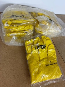 Large Yellow Rubber Gloves