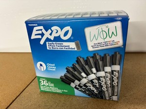 Expo Black Dry Erase Markers