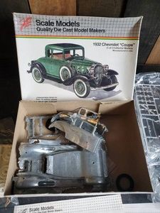 Fantastic JLE Hubley Cast Metal 1932 Chevy Coupe unassembled Model