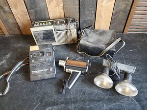 Vintage Electronics Bell Howell Movie Camera, Cassette Radio and More