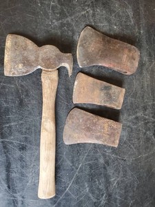 Great Lot of 4 Vintage Axe Heads in good Condition