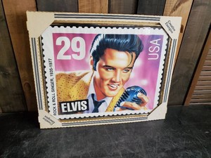 Framed Elvis Stamp Poster Never Hung