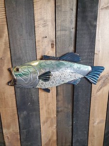 Very Cool Metal Fish Wall Hanging