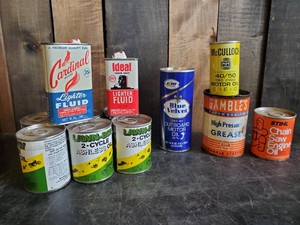 Super Cool Lot of Collectible Oil Cans Stihl, McCullough, & More