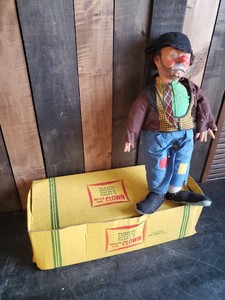 Emmet Kellys Willie the Clown in Box