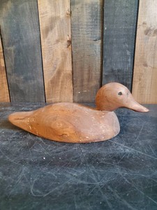 Vintage Wood Duck Decoy  No Paint