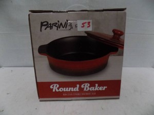Parini Cookware Round Baker - No- Stick Ceramic Bakeware New in Box