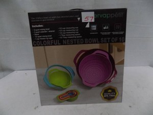 Servappetit Colorful Nested Bowl Set of 10