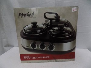 Parini Triple Appetizer Warmer - New in Box