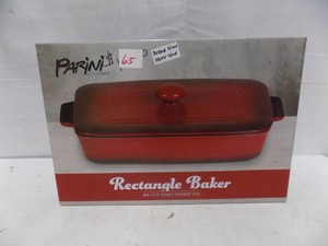 Parini Rectangle Baker Non-Stick Ceramic Bakeware Dish - New in Box