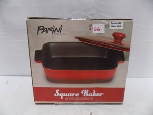 Parini Square Baker Non-Stick Ceramic Bakeware Dish - New in Box