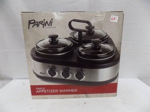 Parini Triple Appetizer Warmer - New in Box