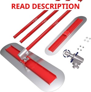 $140 Bull Float Kit 48x12, 3-Handle Trowel