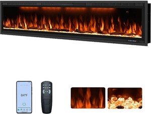 $700 60 WiFi Electric Fireplace Insert with App