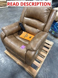 Leather Recliner With Assisted Stand Up Mechanism