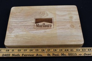 Marlboro Wooden Poker Set With Chips and Cards (new)